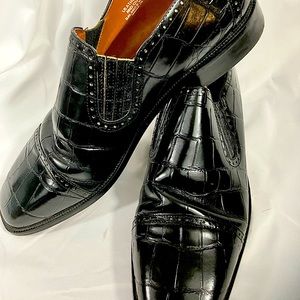 Stacy Adams Loafers, Size 11’ Men Dress Shoes, color jet black,